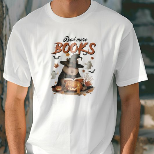 Lees meer Boeken Capybara Halloween Grappig T-shir T-shirt