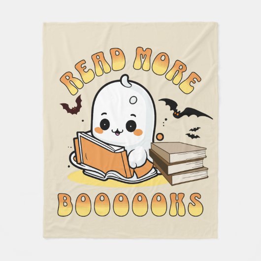 Lees meer boeken fleece deken (Voorkant)