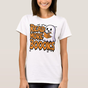 Lees meer Boeken Ghost Halloween T-shirt