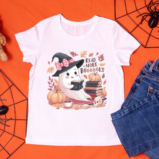 Lees meer boeken Ghost Halloween T-shirt