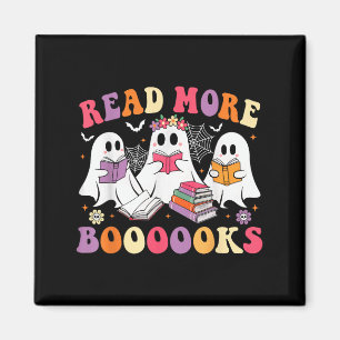 Lees meer Boeken Groovy Halloween Teacher Ghost B Magneet