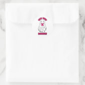 Lees meer Boeken Halloween Ghost Pink Ronde Sticker (Tas)