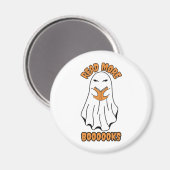 Lees meer Boeken Halloween Ghost Sinaasappel Magneet (Voorkant / Achterkant)