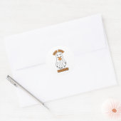 Lees meer Boeken Halloween Ghost Sinaasappel Ronde Sticker (Envelop)