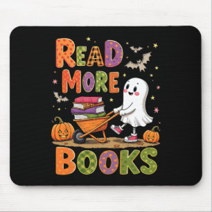 Lees meer Boeken Halloween Schattige Ghost Spooky Muismat
