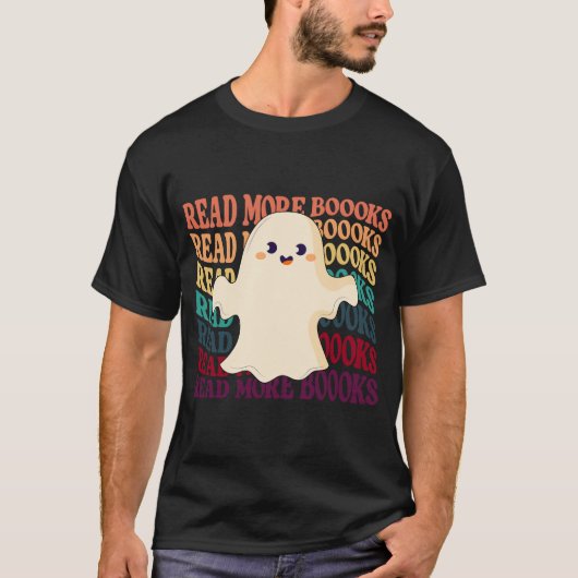 Lees meer Boeken Halloween T-shirt (Voorkant)