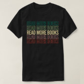 Lees meer boeken in de Engelse leraar Lover Readin T-shirt (Design voorkant)
