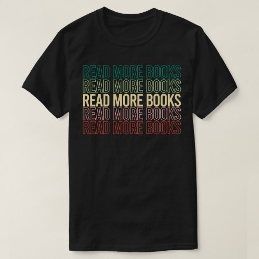 Lees meer boeken in de Engelse leraar Lover Readin T-shirt (Design voorkant)