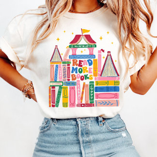 Lees Meer Boeken Leraar Shirt Boek Liefhebber Lera