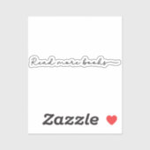 Lees meer Boeken Minimalistisch Sticker (Vel)