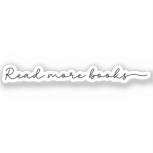 Lees meer Boeken Minimalistisch Sticker