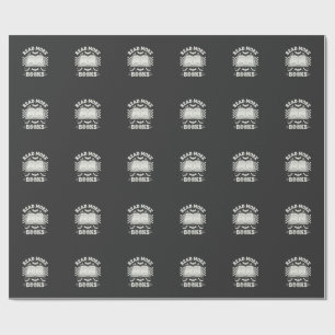 Lees Meer Boeken Retro Halloween Boekliefhebber Cadeaupapier