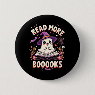 Lees Meer Boeken Schattig Geest Boek Grappige Lera Ronde Button 5,7 Cm
