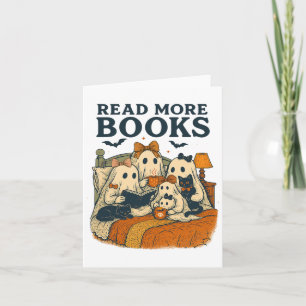 Lees meer Boeken Schattige Ghost Family Halloween Kaart