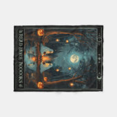 Lees meer Boeken Schattige Spooky Ghost Leesboek T Fleece Deken (Voorkant (Horizontaal))