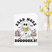 Lees meer Boeken Spooky Boekenliefhebbers Hallowee Kaart (Gele Bloem)