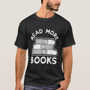 Lees meer boeken T-shirt, T-shirt boek, literair S