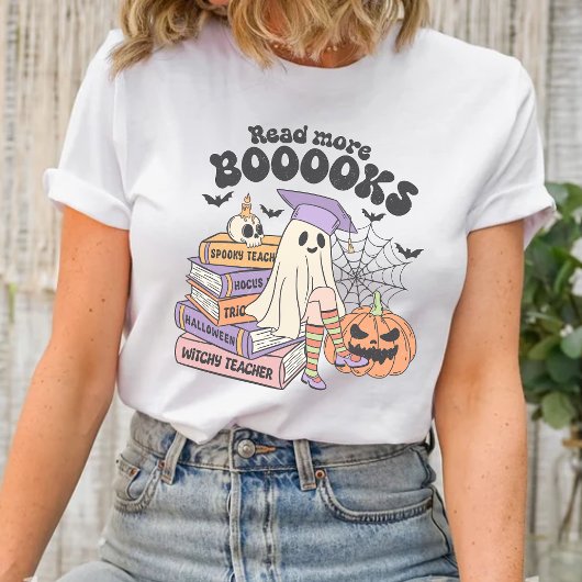 Lees meer Boeken Witchy Teacher Halloween Shirt