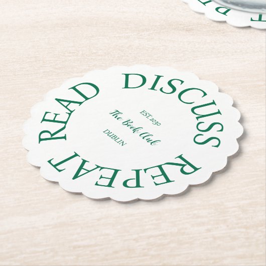 Lees meer Herhaal de boekenclub Kartonnen Onderzetters (Gekanteld)