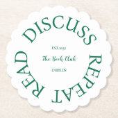 Lees meer Herhaal de boekenclub Kartonnen Onderzetters (Voorkant)