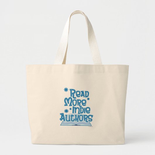 Lees meer Indie Auteurs die Slogan Kunst schrijven Grote Tote Bag (Voorkant)