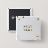 Lees Meer Knop Vierkante Button 5,1 Cm (Voorkant /achterkant)