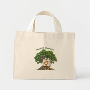 Lees Meer, Maak Je Minder Zorgen Boodschappentas Mini Tote Bag