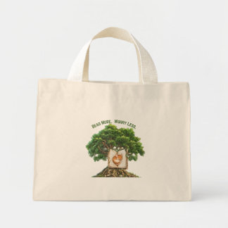 Lees Meer, Maak Je Minder Zorgen Boodschappentas Mini Tote Bag