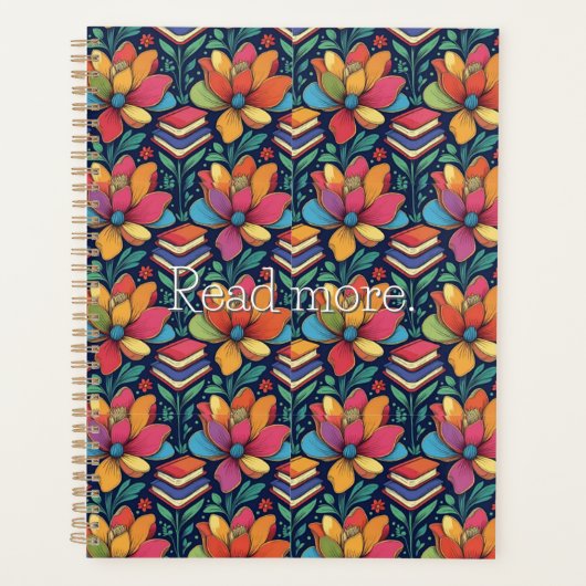 Lees meer met bloemen planner (Voorkant)