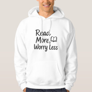 Lees meer, minder zorgen – Gezellige boekenliefheb Hoodie