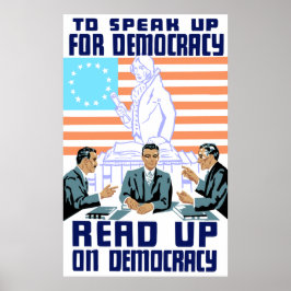 Lees meer over democratie poster