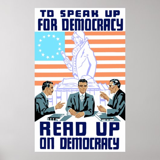 Lees meer over democratie poster (Voorkant)