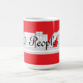 Lees mensen lezen rood koffiemok (Center)