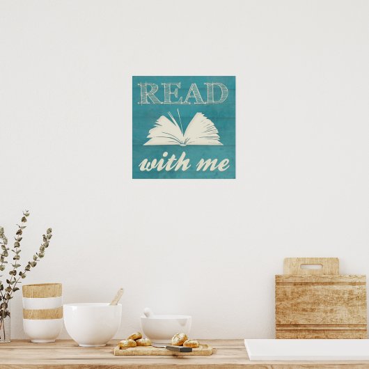 "Lees Met Me"-print Poster (Keuken)