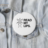 LEES MIJN LIPPEN RONDE BUTTON 4,0 CM (In situ)