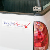 lees mijn lippenstift bumpersticker (Op Truck)
