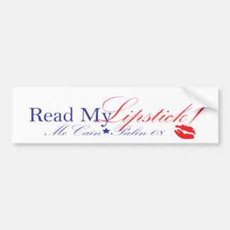 lees mijn lippenstift bumpersticker