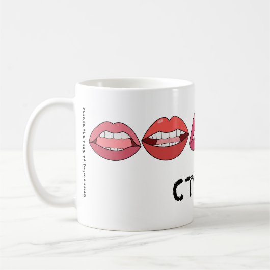 Lees mijn lips koffiemok (Links)