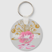 Lees mijn lips sleutelhanger (Voorkant)