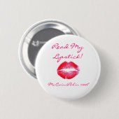 Lees mijn Lipstick McCain Palin Button (Voorkant /achterkant)