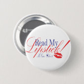 Lees mijn lipstick Pin Ronde Button 5,7 Cm (Voorkant /achterkant)
