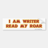 Lees mijn Roar Author Motto Funny Bumpersticker (Voorkant)