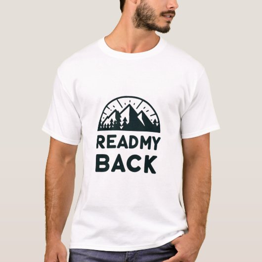 Lees mijn rug - Bold Mountain Adventure T-shirt (Voorkant)