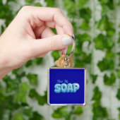 "Lees mijn SOAP" Blauwe Sleutelhanger (Hand)