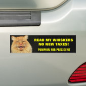 Lees mijn whiskers, geen nieuwe belastingen bumpersticker (Op auto)