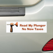 Lees mijn zuiger, geen nieuwe belastingen bumpersticker (Op auto)