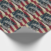 Lees niet over mij 2de wijziging Amerikaanse vlag  Cadeaupapier (Hoek)