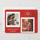 Lees onze eerste Diwali samen Fotogroet Feestdagenkaart (Voorkant)