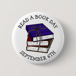 Lees op 6 september een boekendag ronde button 5,7 cm