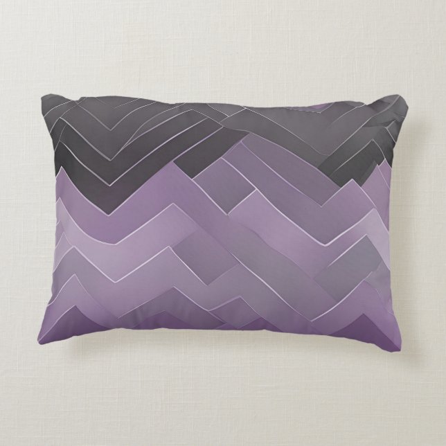 Lees Paarse AI-kunst Accent Kussen (Achterkant)